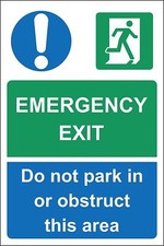 Emergency exit not - emergency, park