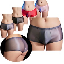 UK Mens Shorts Sheer Underwear