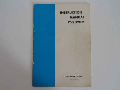 Yaesu 902dm instruction - ft,
