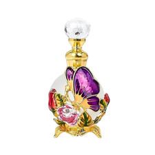 1pc Empty Perfume Bottle 25ml Antique Butterfly Essential Oil Bottle Home Decor