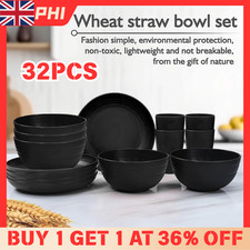 Black Dinnerware Bowl Plates