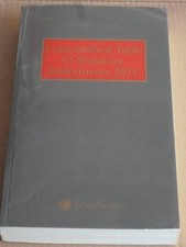 Halsbury's Statutes : Consolidated Table Of Statutory Instrument