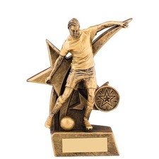 Zodiac male football trophy - male,