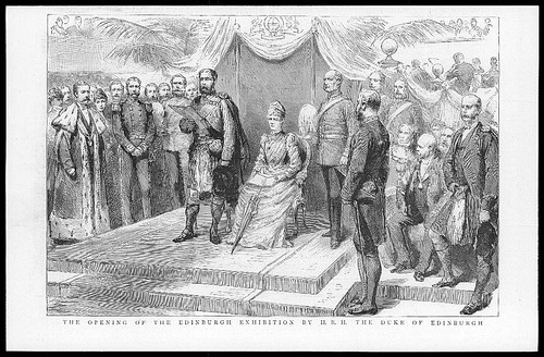 1890 antique print scotland - print,