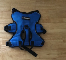Rabbitgoo Escape Proof Dog Harness Soft Padded Lift Handle - Blue; Large