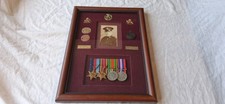 Framed WW2 Medal Group For 4743313 PTE. L. Wilson, York and Lancs. Regt-Dog Tags