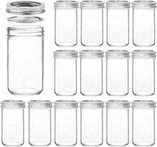 Mason Jars 12 OZ, 15 pcs