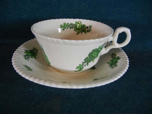 Copeland spode green basket - copeland,
