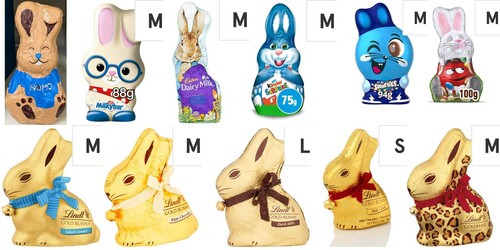 Easter chocolate bunnies - easter, in