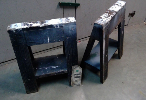 Vintage mini wooden sawhorses - vintage,