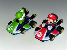 Carrera 1st! Mario Kart MARIO YOSHI 1:64 Scale Slot Cars X2 Working