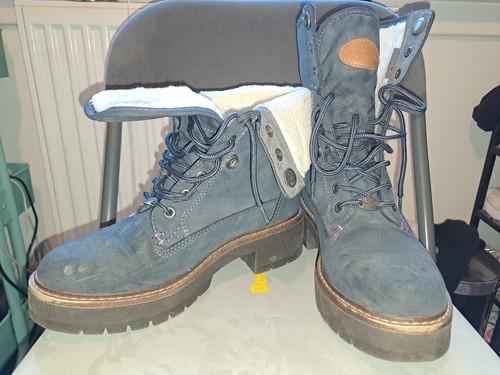 Bench ladies blue suede - blue,