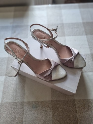 Emmy silver evening shoes size - silver,