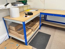 2 garage work benches