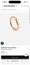 Bucherer 18k Rose Gold Wedding