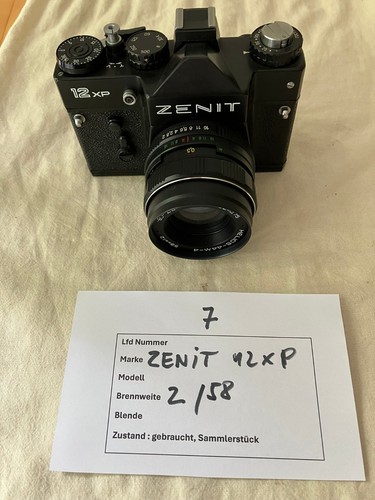 Zenit helios 58mm - 12, f2