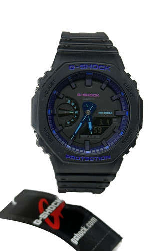 Casio ga2100vb black violet - black,