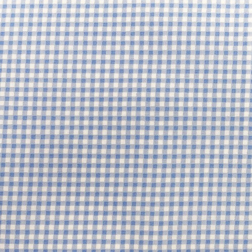 Cotton fabric blue white - &,