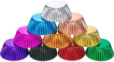 Cupcake Cases Foil Metallic Muffin Baking Decorate- 10 30 45 60 120 250 500 Pack