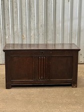 An 18th century elm coffer