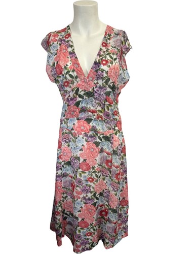 Jigsaw floral print neck - jigsaw, v-neck
