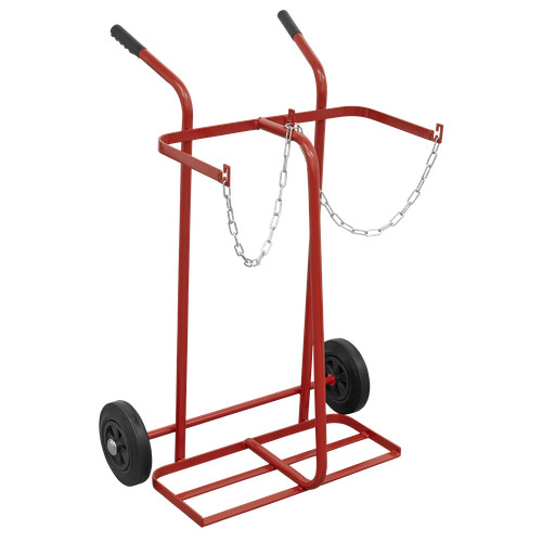 Welding bottle trolley - 2-bottle,