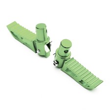 Green Alloy Folding Foot Pegs Footrests Mini Moto Dirtbike Pitbike Minimoto MX