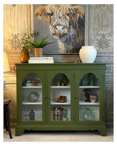 Antique oak triple - oak, cabinet