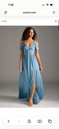 Azazie blue bridesmaid - bridesmaid, dress