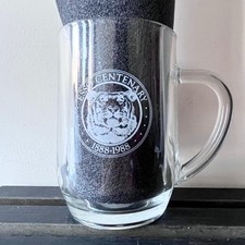 Esso Centenary 1888-1988 Tiger Logo Beer Glass Man Cave (VERY GOOD CONDITION)