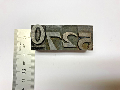 Vintage wooden letterpress