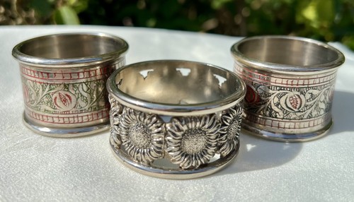 Lot vintage silver tone - 3,
