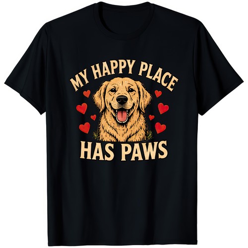 Happy place has paws - happy, funny