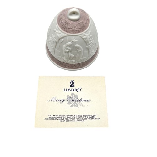 Vintage lladro christmas bell - vintage,