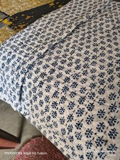 Reversible Indian Blue Kantha