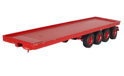 Scale flatbed trailer red - flatbed,