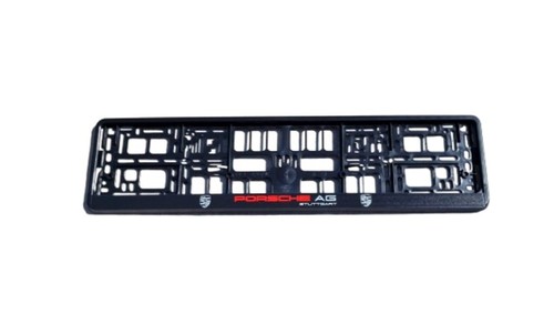 Porsche number plate - number, frame