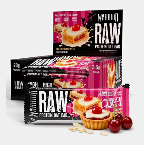 Warrior raw protein oat bars - raw,