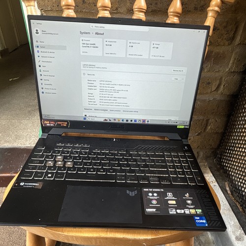 Asus tuf gaming f15 fx507vu - gaming,