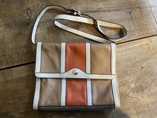 Phase Eight Leather Orange Multi Clutch/ Shoulder Bag