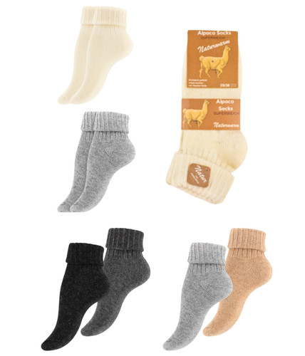 Alpaca wool socks for women - alpaca, 2