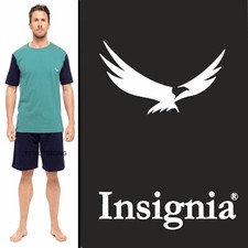 Mens Pyjamas Set Pjs T-shirt