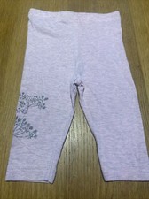 baby girls clothes 6-12 months Cutey Couture Pink Flecked Cotton Silver Leggings