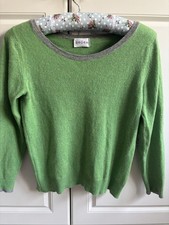 Brora apple green cashmere