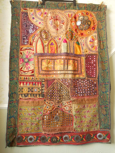 Antique mirrored embroidered - &,