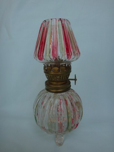 Small ribbed glass oil - glass,