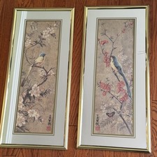 VTG Chinoiserie Bird Wall Art
