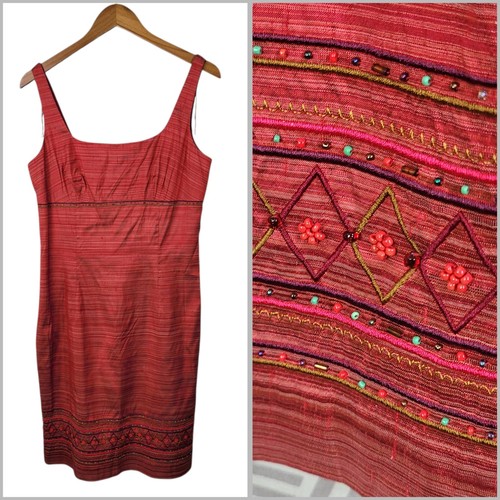 Muse silk beaded dress size - muse,