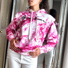 Gianni Versace Couture Tie Dye Hoodie Top Jumper Sweatshirt £790 IT36 UK 4 6 XXS