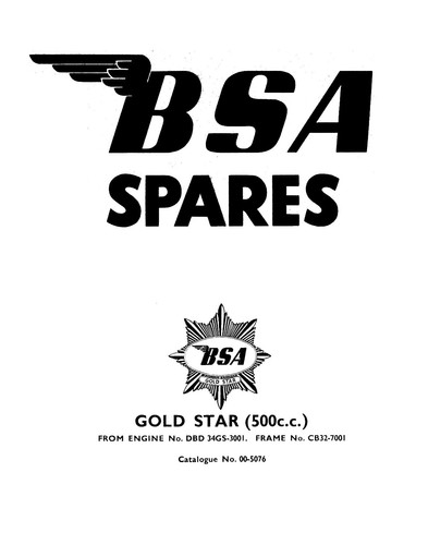 1958 bsa 500cc - 1958, gold